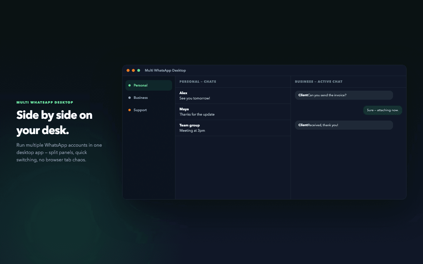 Multi WhatsApp Desktop